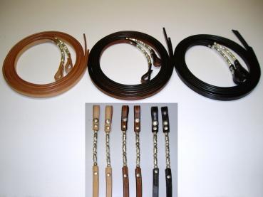 Show Reins mit Sillver Roller Pipes 5/8"